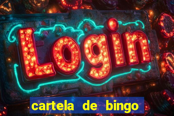 cartela de bingo pra imprimir